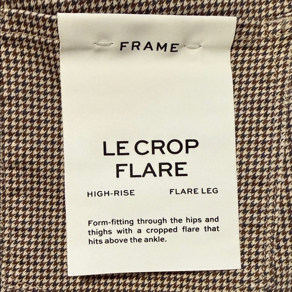 NWT Frame Le Crop Flare Pants size 31